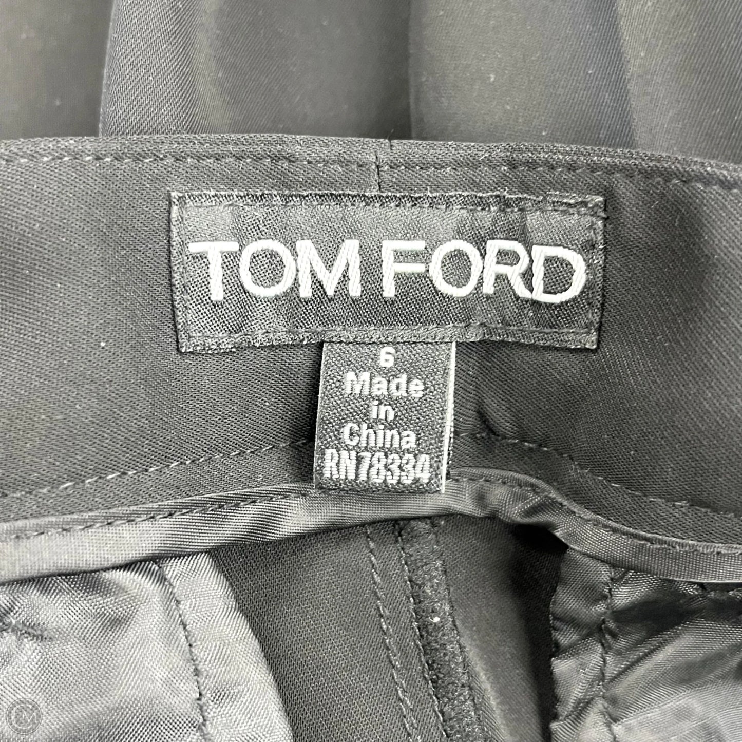 Pants Luxury Designer By Tom Ford In Black, Size: 6