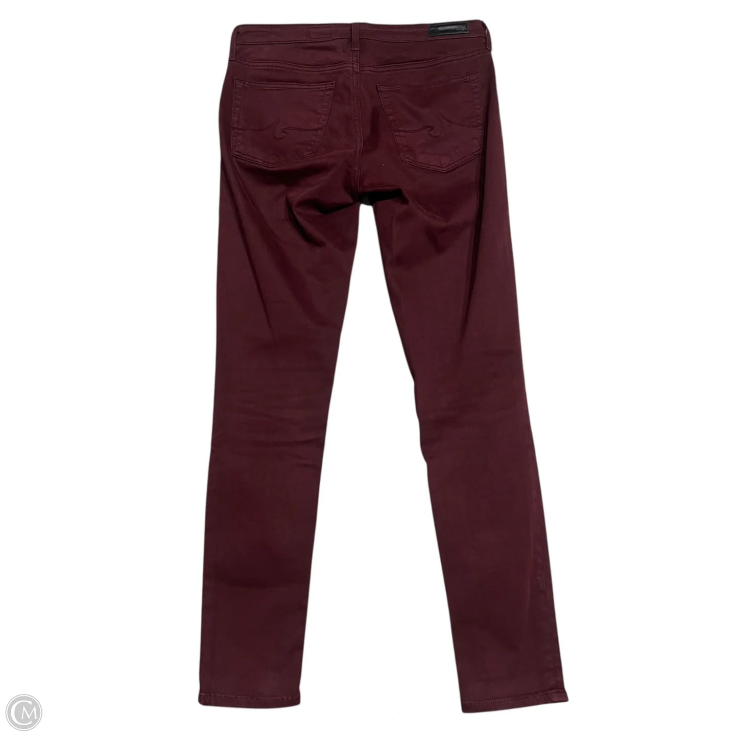 Jeans Skinny By Adriano Goldschmied In Maroon, Size: 2