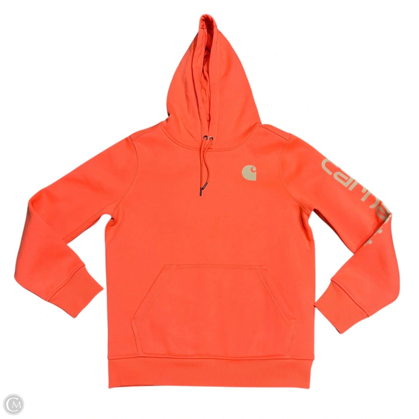 Sweatshirt Hoodie By Carhartt In Orange, Size: S
