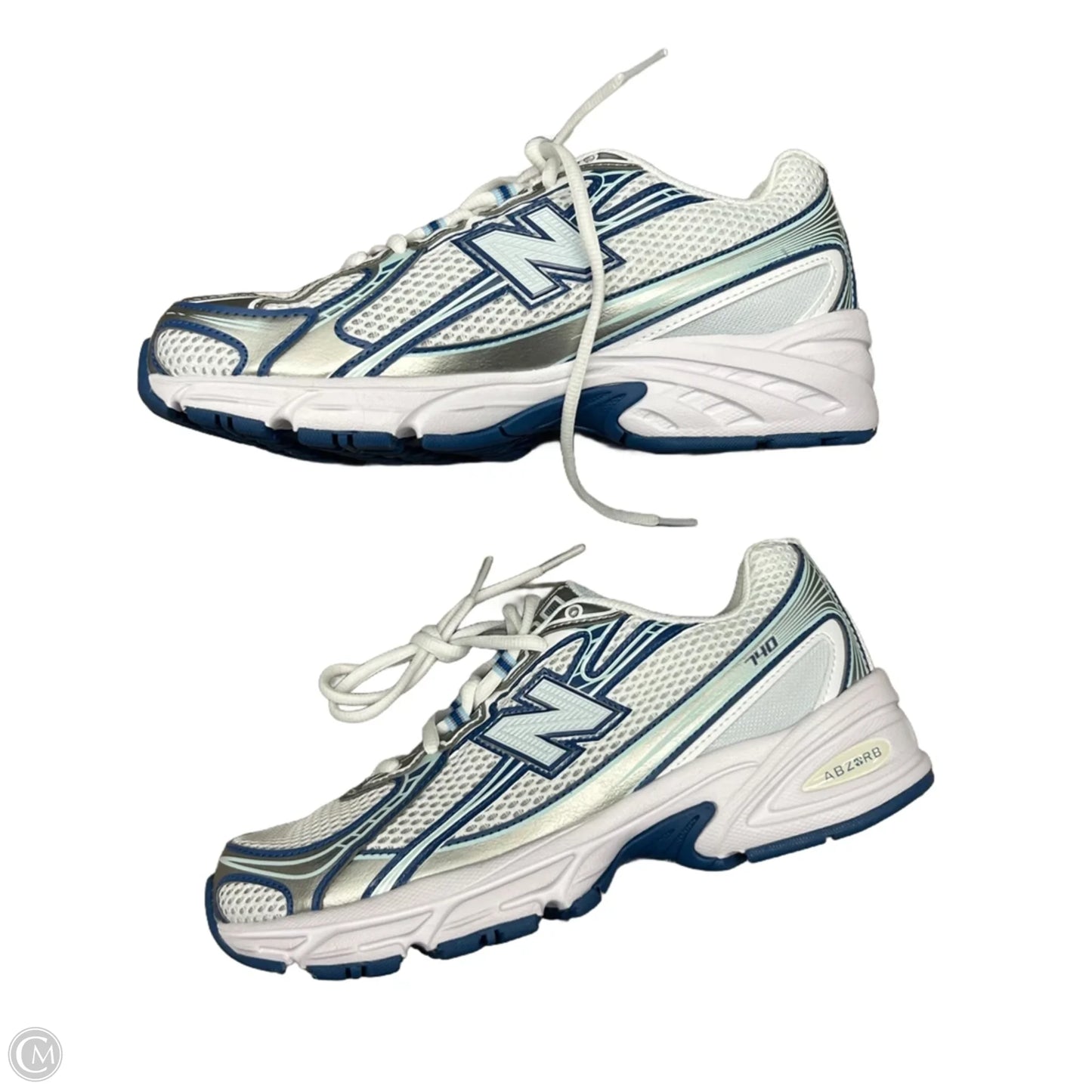 Shoes Sneakers By New Balance In Grey & White, Size: 7