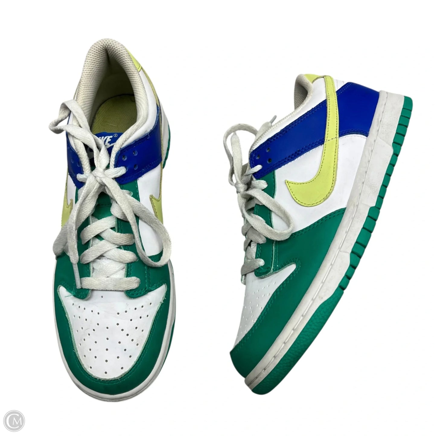 Shoes Sneakers By Nike In Blue & Green, Size: 8.5