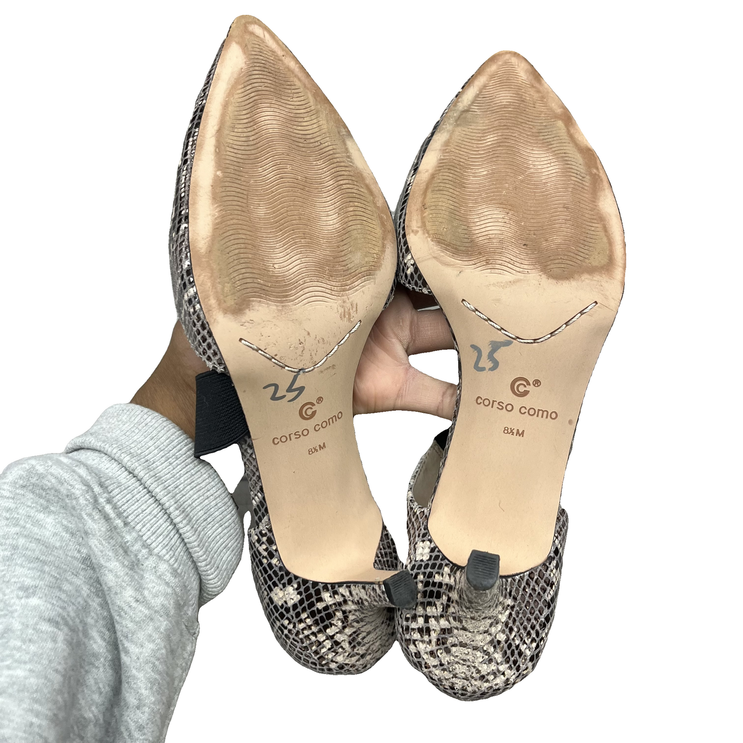 Shoes Heels Kitten By Corso Como In Snakeskin Print, Size: 8.5