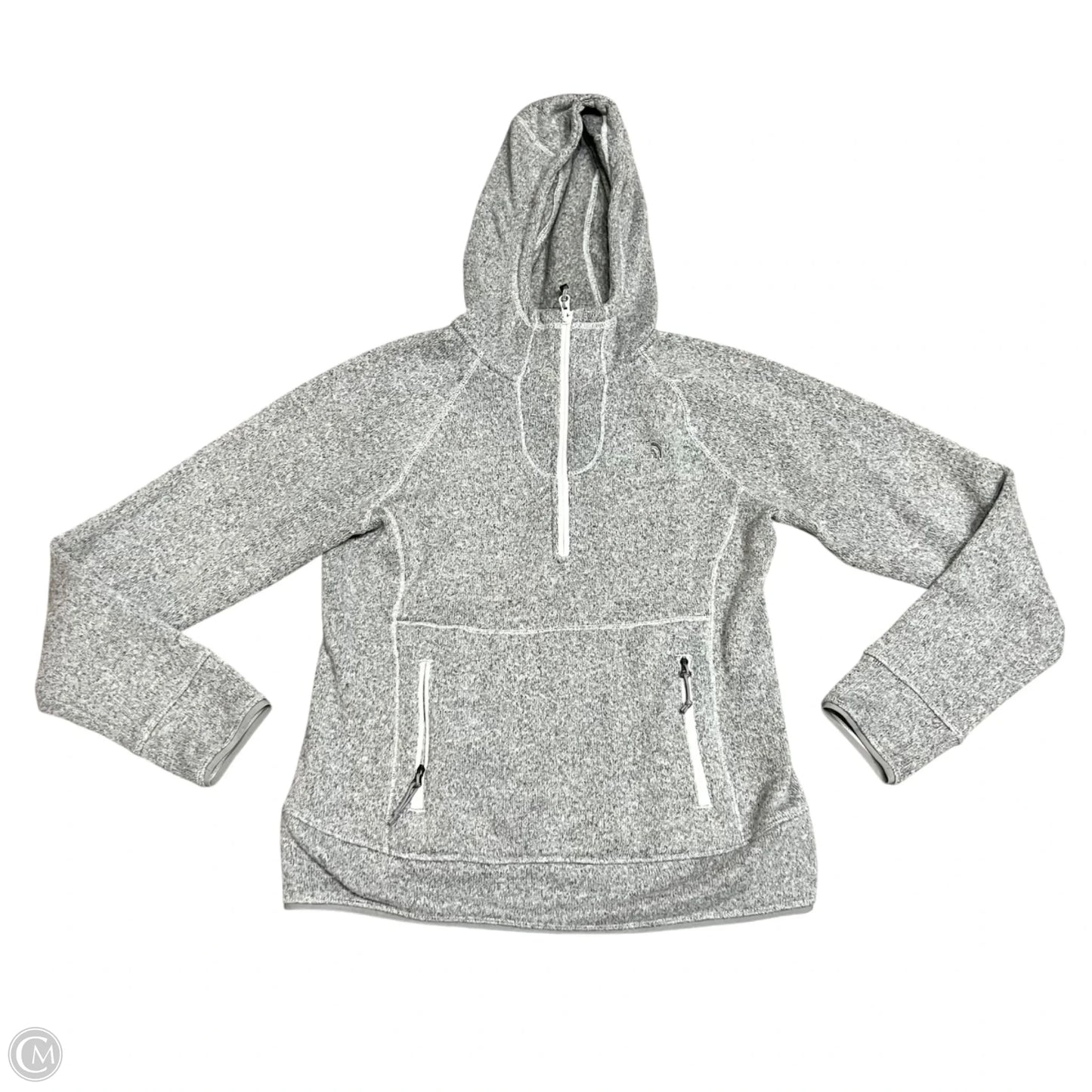 Sweatshirt Hoodie By The North Face In Grey, Size: S