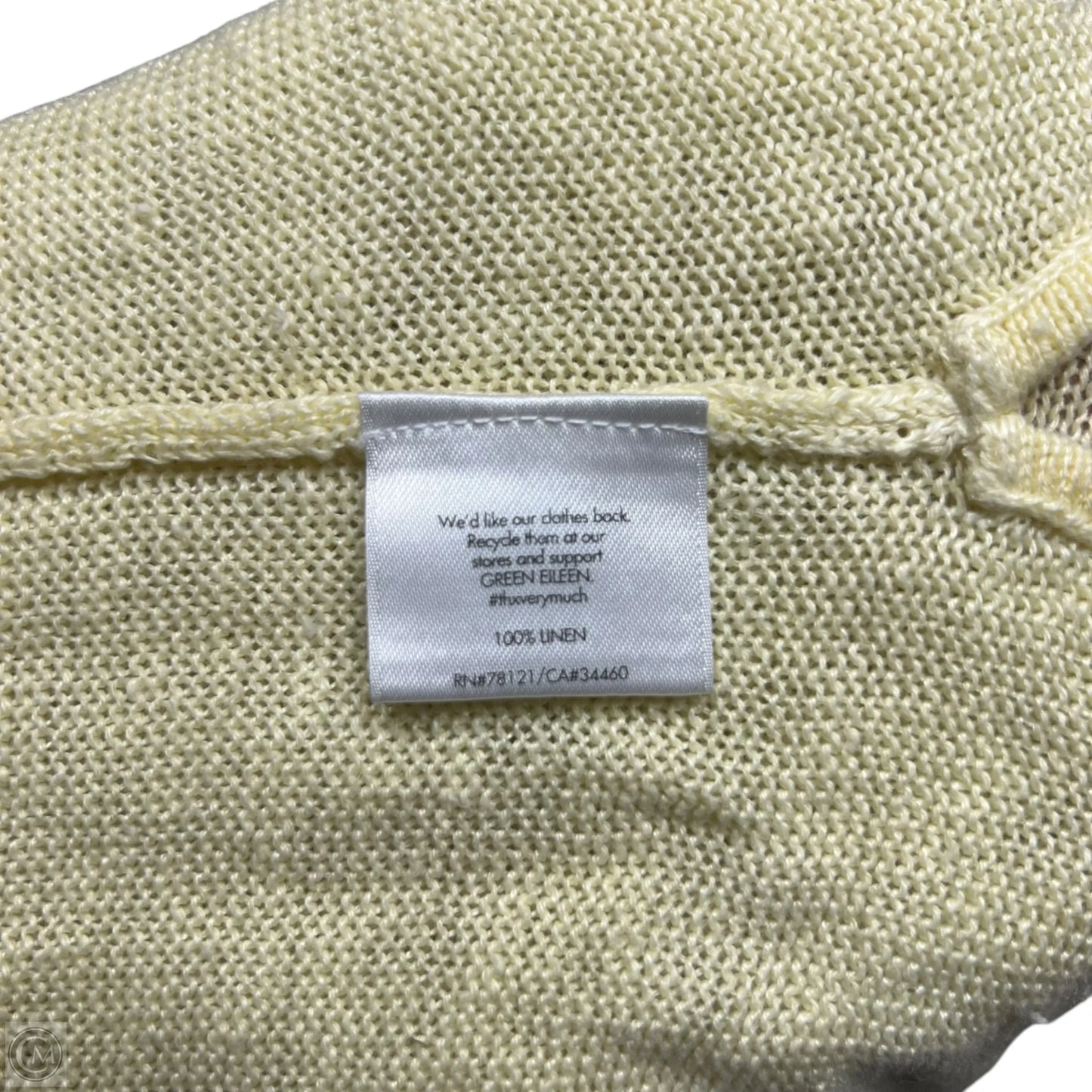 Sweater By Eileen Fisher In Yellow, Size: 2x