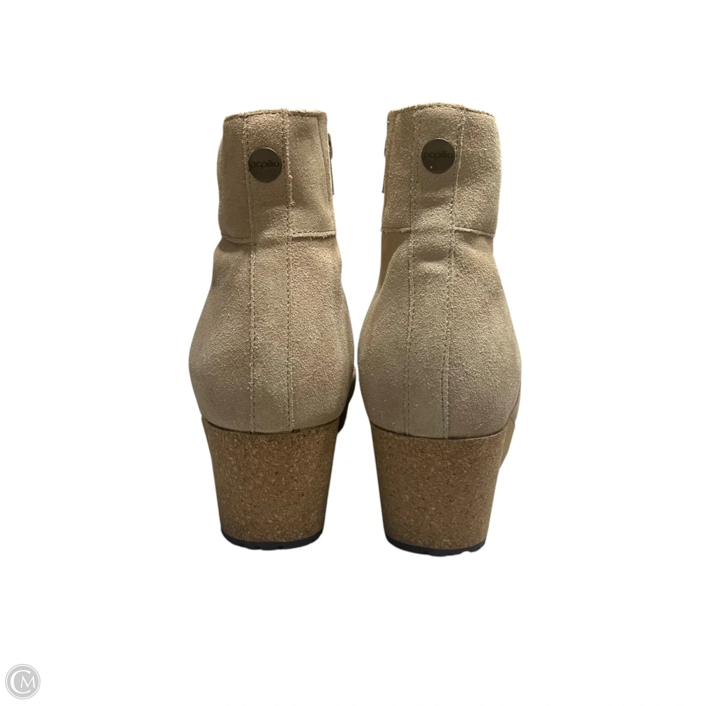 Boots Ankle Heels By Papillion In Cream, Size: 6