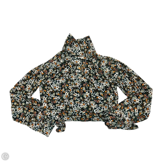 Top Long Sleeve By Free People In Green & Orange, Size: M