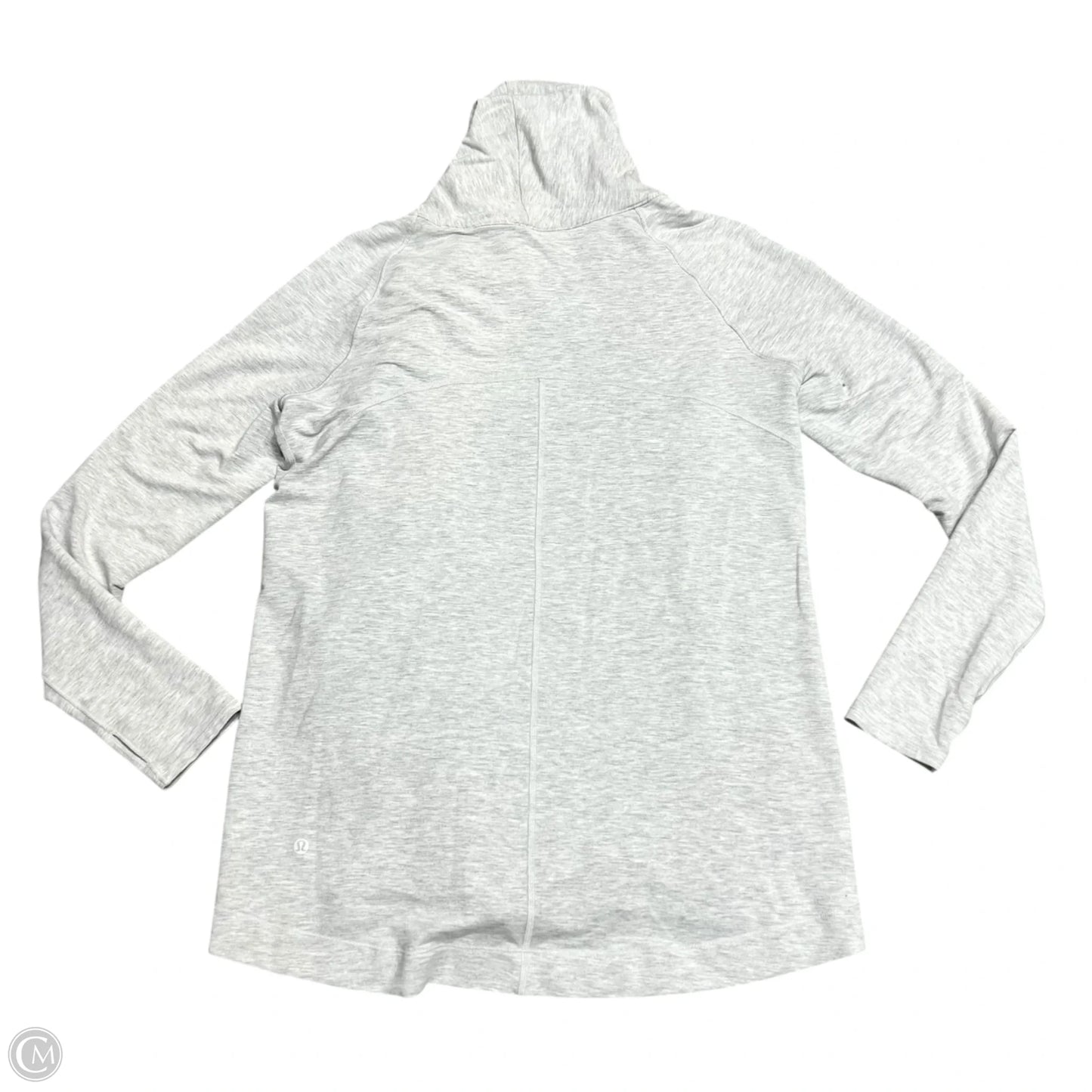 Athletic Jacket By Lululemon In Grey, Size: M