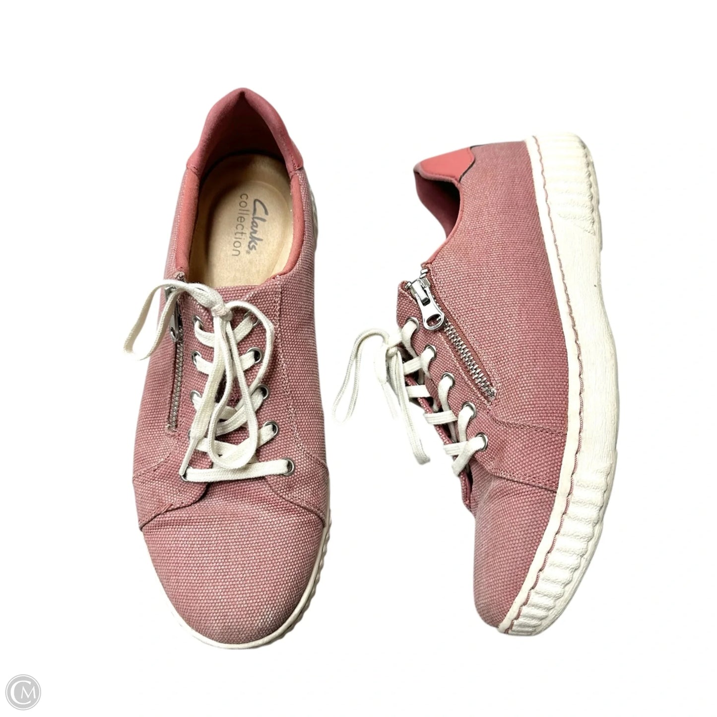 Shoes Sneakers By Clarks In Red, Size: 9.5