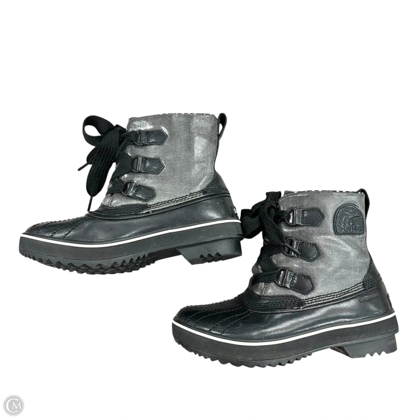 Boots Rain By Sorel In Black & Grey, Size: 5