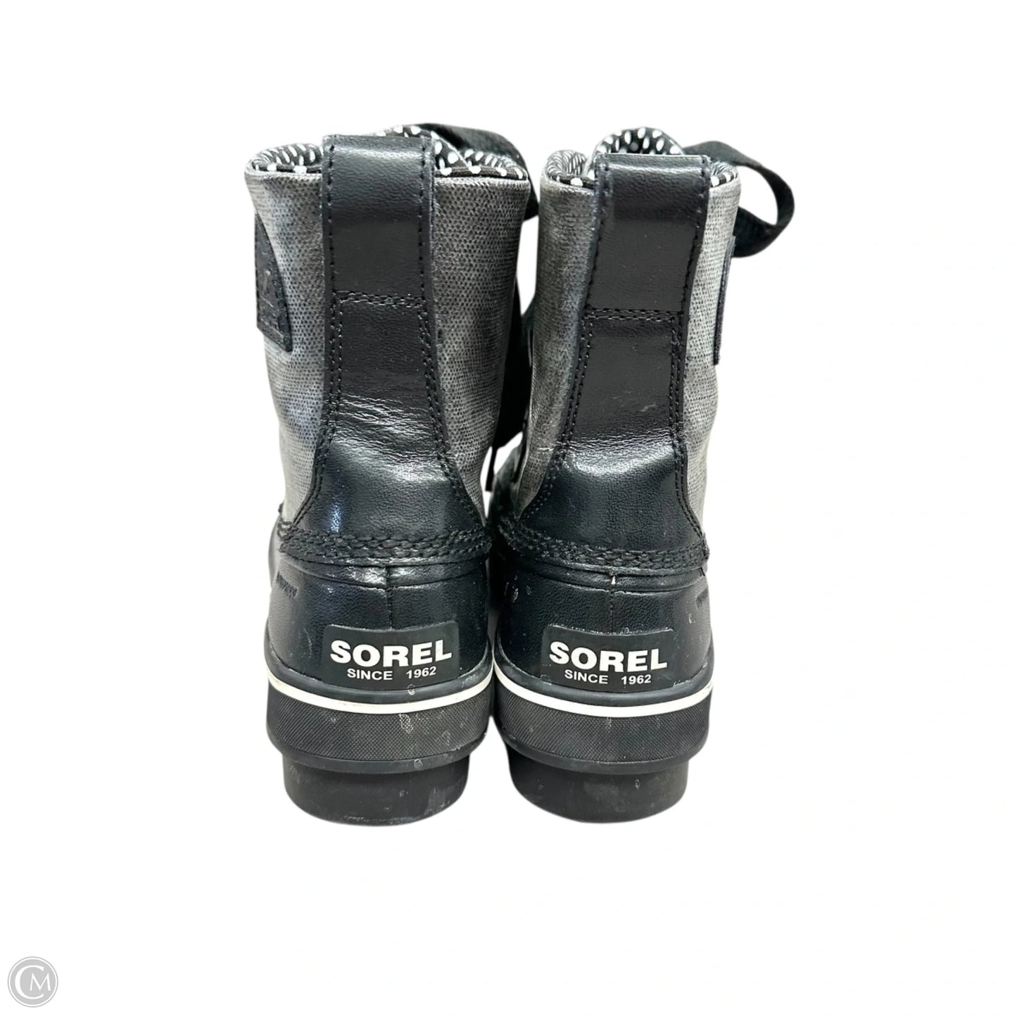 Boots Rain By Sorel In Black & Grey, Size: 5