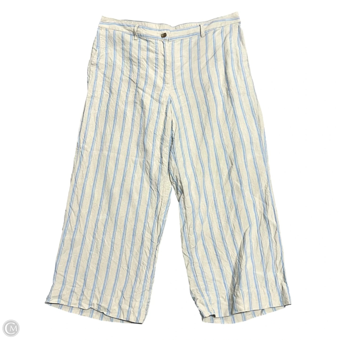 Pants Linen By J. Jill In Striped Pattern, Size: L