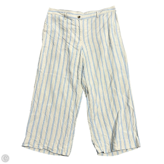 Pants Linen By J. Jill In Striped Pattern, Size: L
