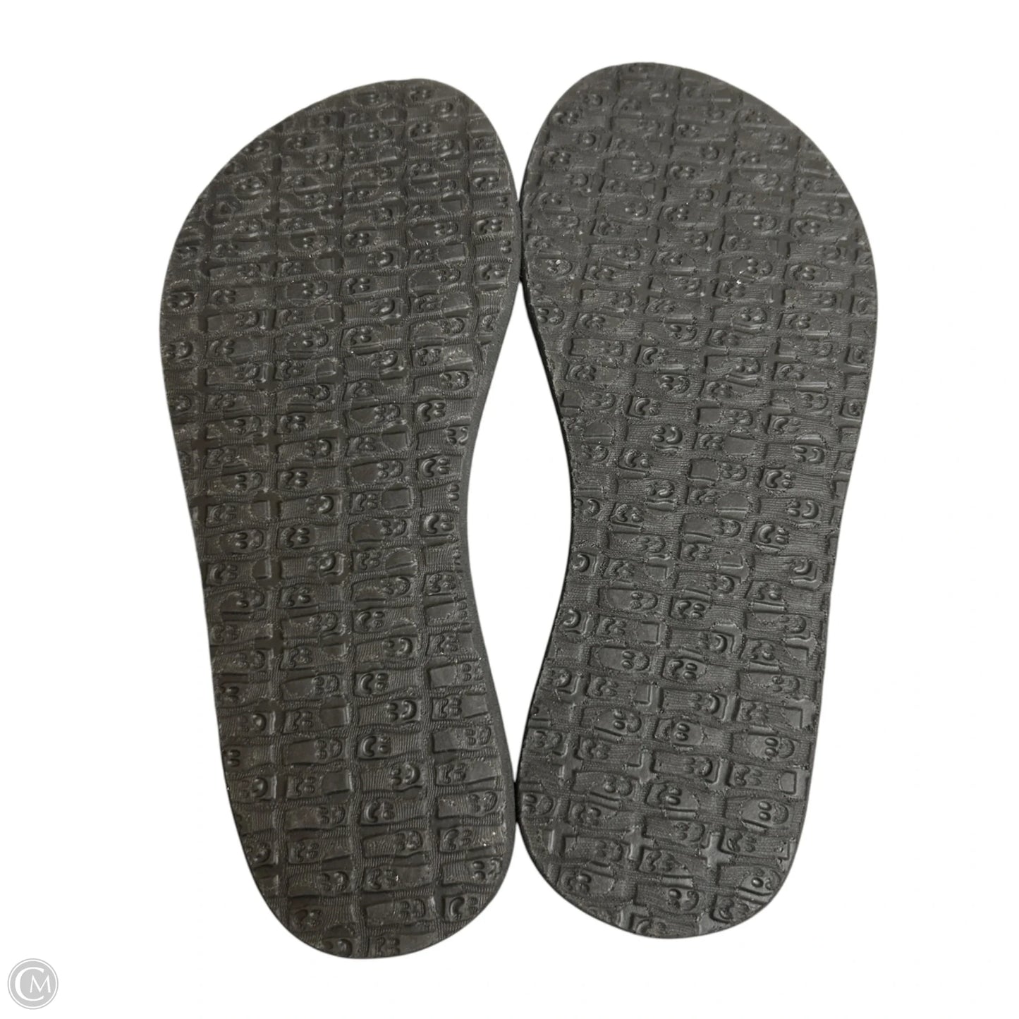 Sandals Flats By Sanuk In Grey & White, Size: 5