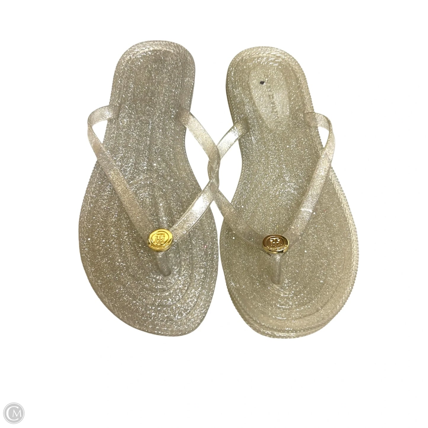 Sandals Flip Flops By Tommy Hilfiger In Grey, Size: 6