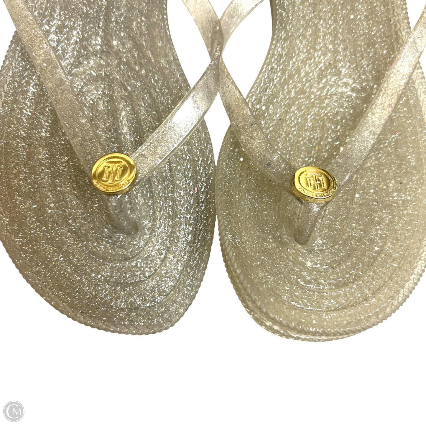 Sandals Flip Flops By Tommy Hilfiger In Grey, Size: 6