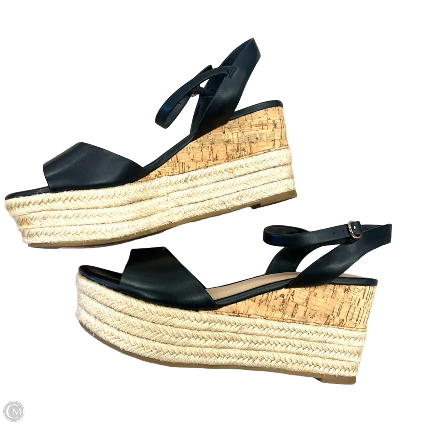 Sandals Heels Wedge By Aldo In Black, Size: 7.5