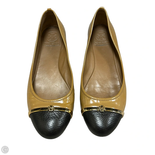 Shoes Designer By Tory Burch In Black & Tan, Size: 8