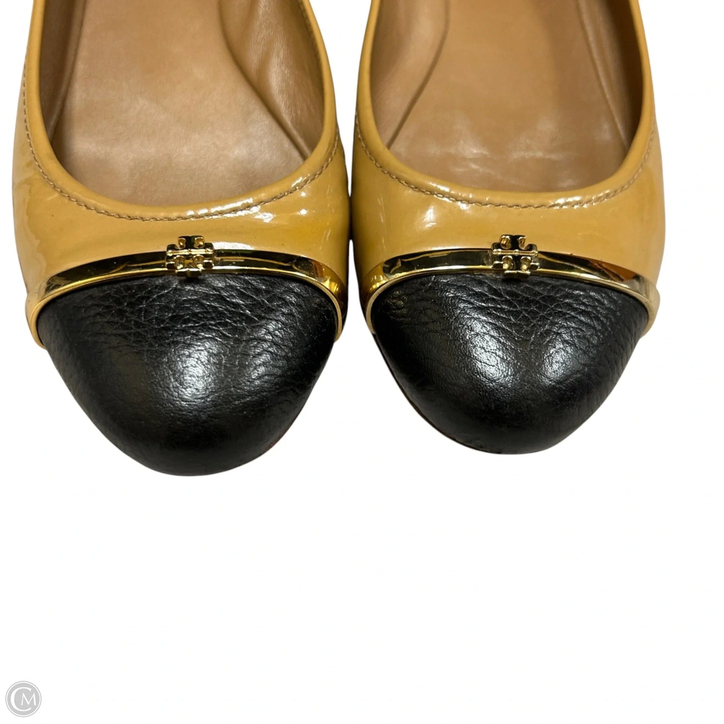 Shoes Designer By Tory Burch In Black & Tan, Size: 8