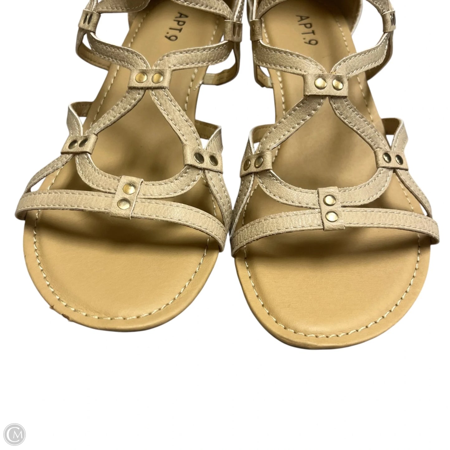 Sandals Flats By Apt 9 In Cream, Size: 8