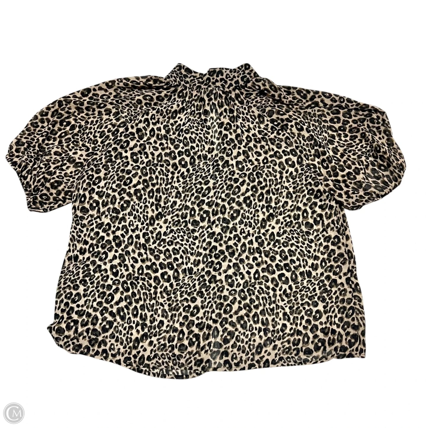 Blouse Short Sleeve By Sanctuary In Animal Print, Size: Xl
