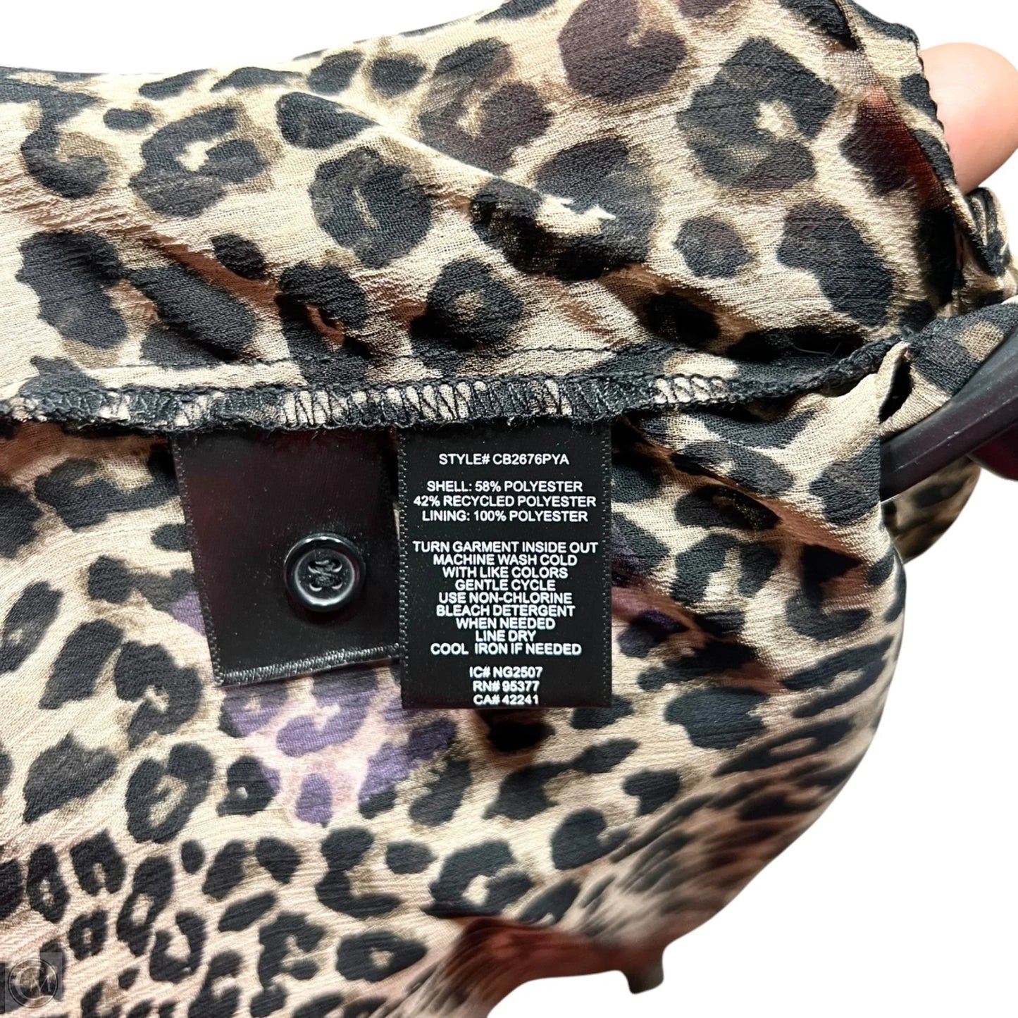 Blouse Short Sleeve By Sanctuary In Animal Print, Size: Xl
