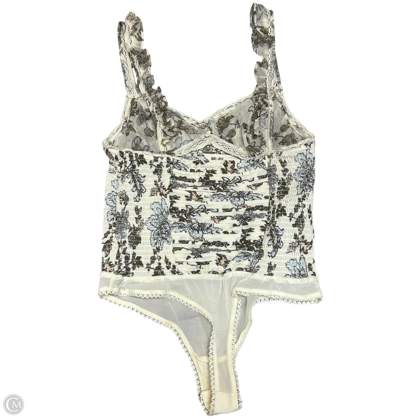 Bodysuit By Free People In Floral Print, Size: M