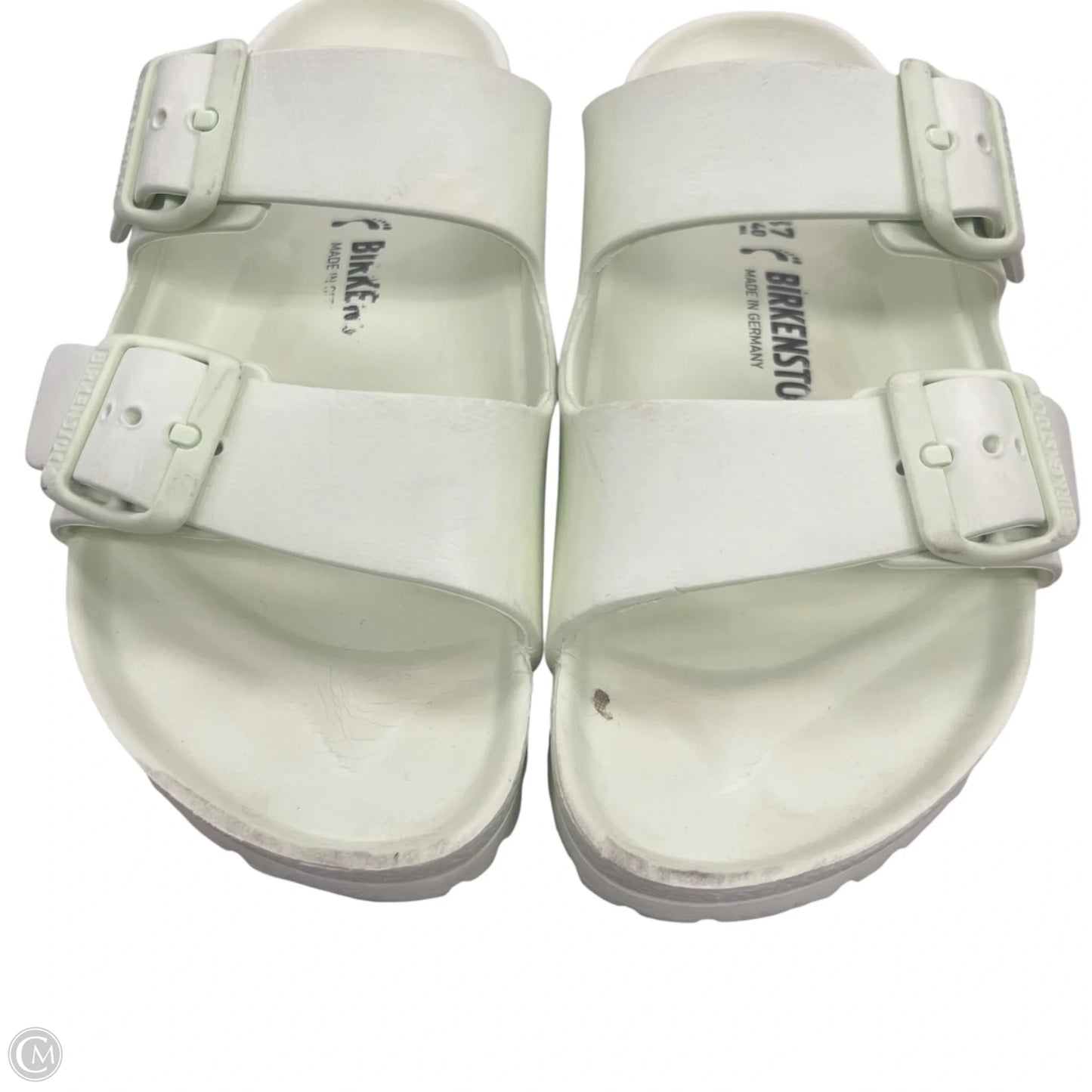 Sandals Flats By Birkenstock In Green, Size: 6