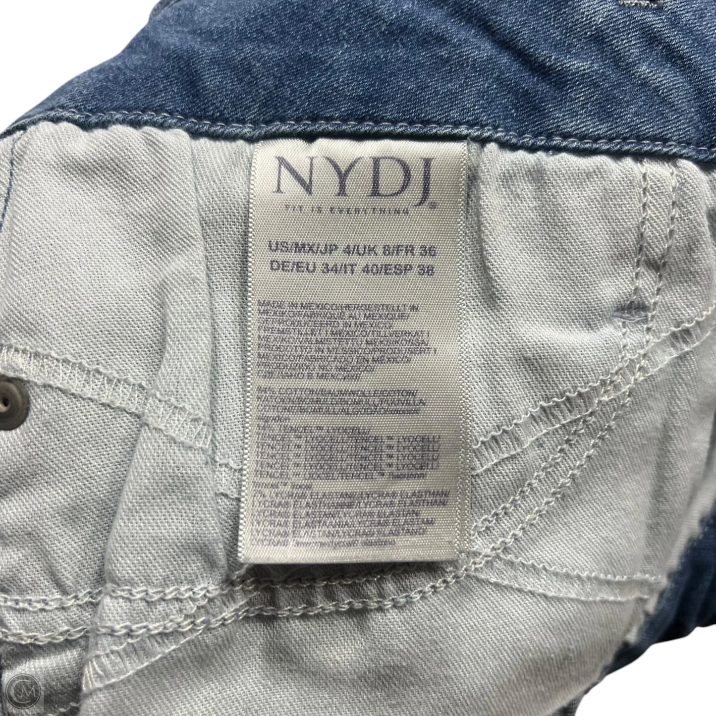Jeans Cropped By Not Your Daughters Jeans In Blue Denim, Size: 4