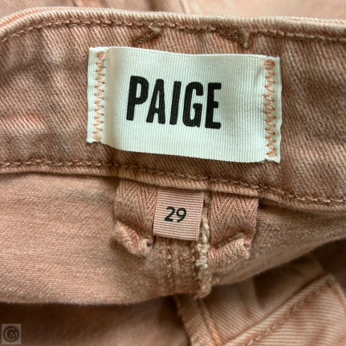 Jeans Wide Leg By Paige In Pink Denim, Size: 8