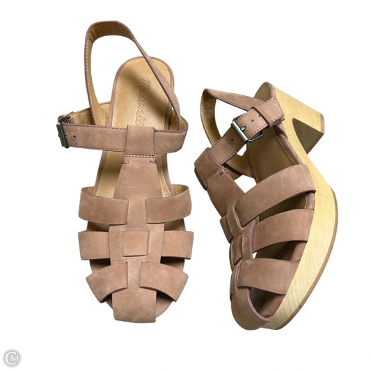 Shoes Heels Block By Madewell In Mauve, Size: 7.5