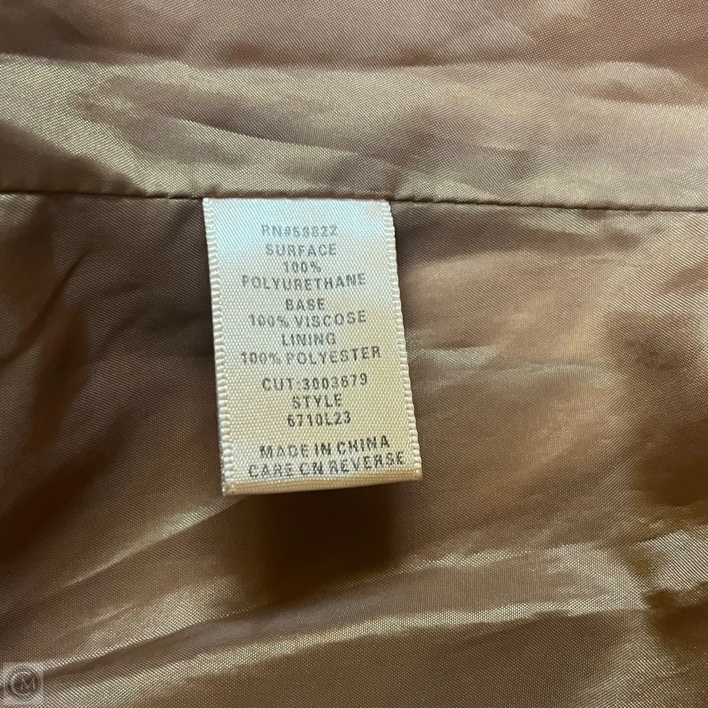 Jacket Moto By Max Studio In Brown, Size: M