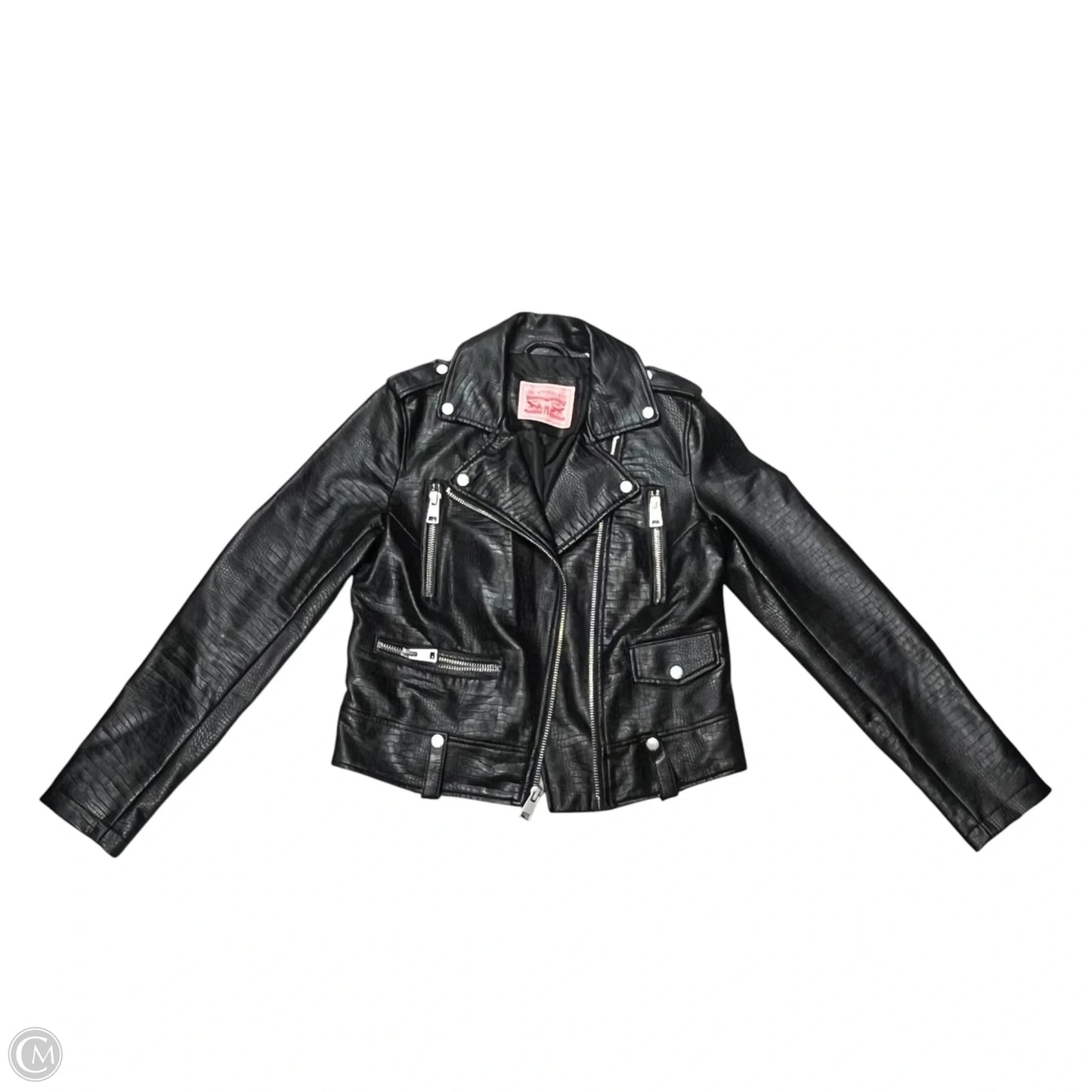 Jacket Moto By Levis In Black, Size: S