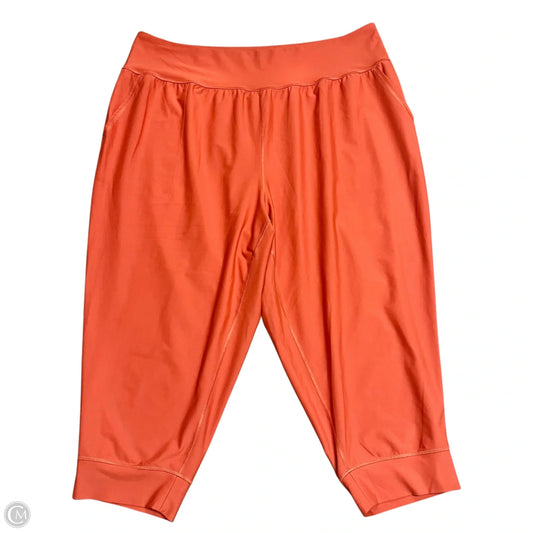 Athletic Capris By Old Navy In Orange, Size: 3x