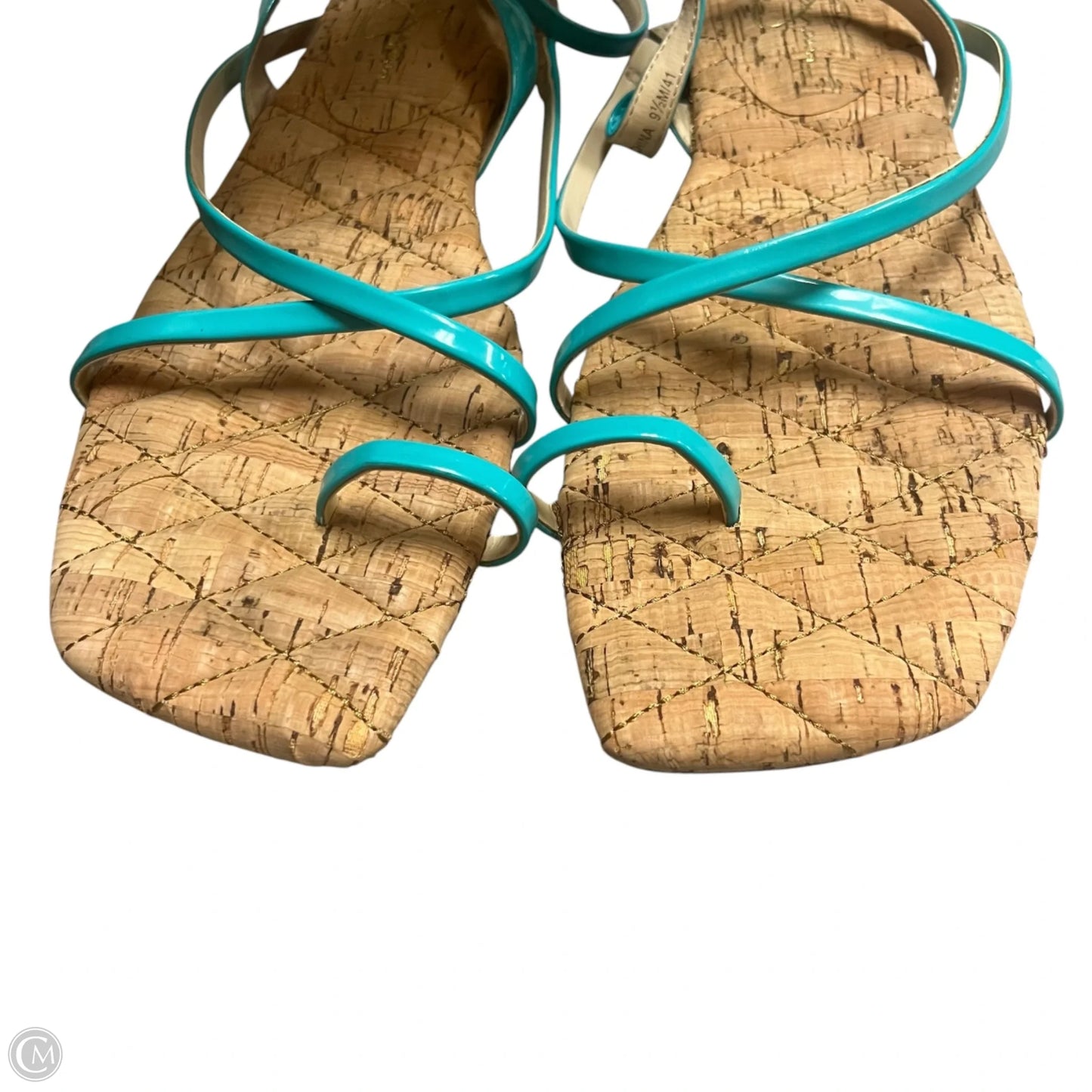 Sandals Flats By Jessica Simpson In Aqua, Size: 9.5