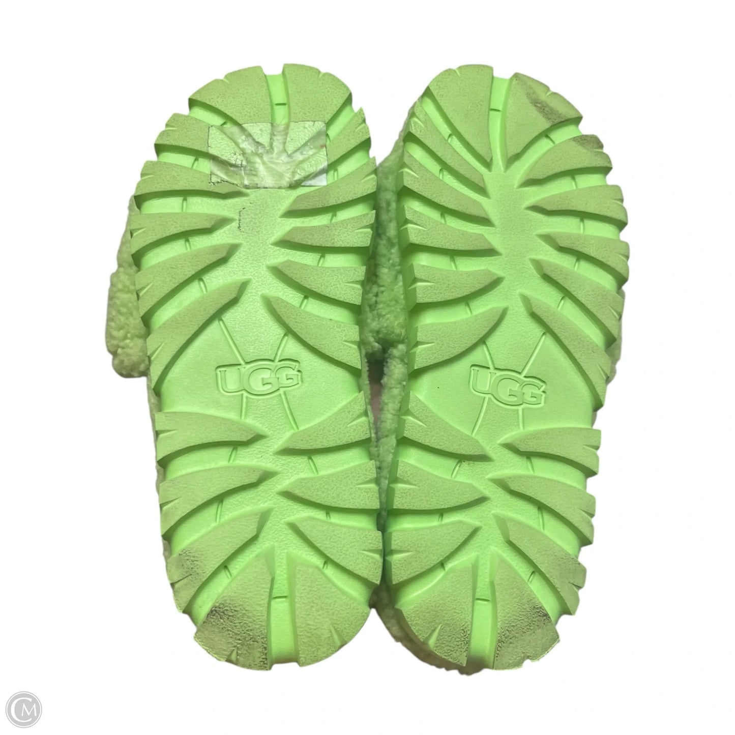 Slippers Designer By Ugg In Green, Size: 9