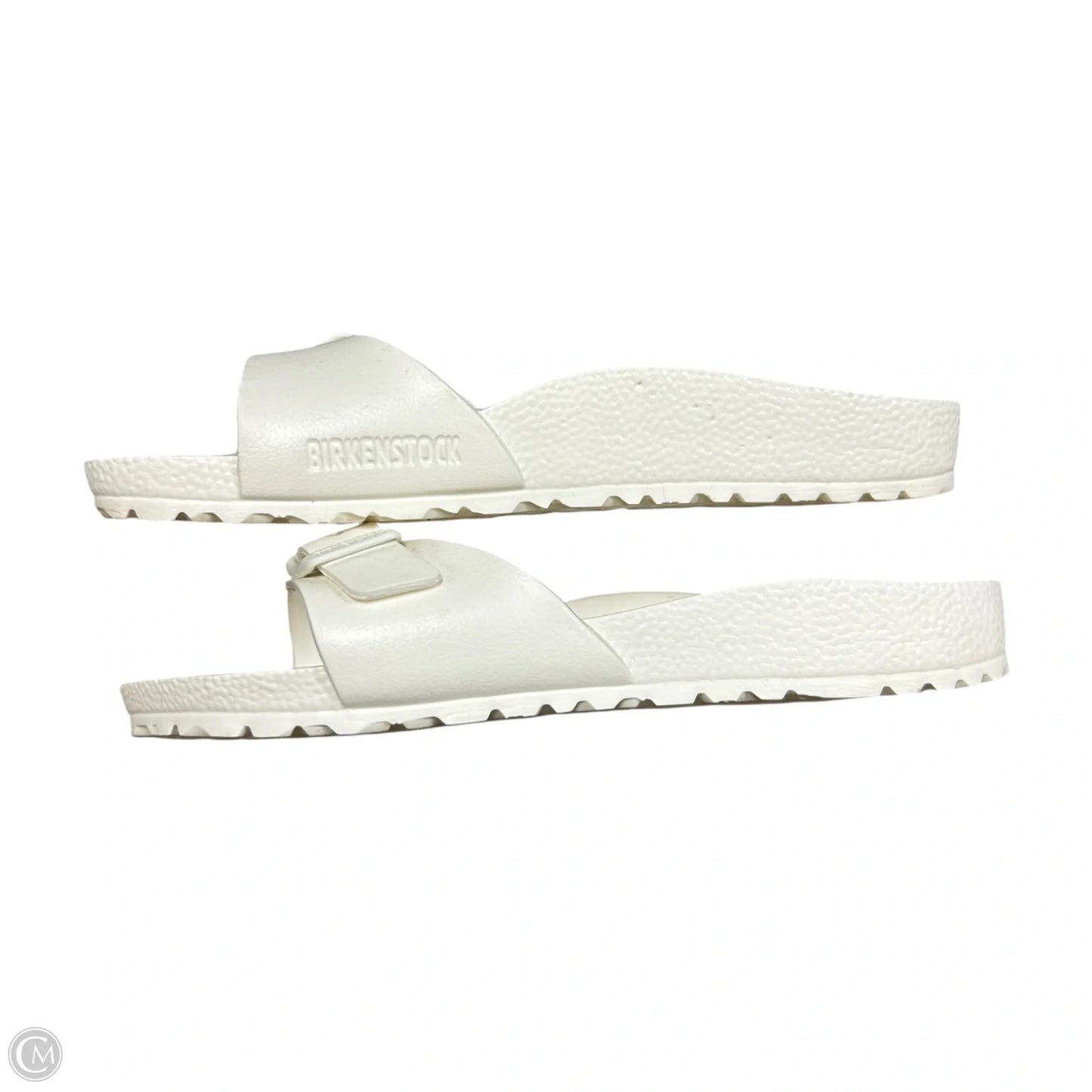 Sandals Flats By Birkenstock In White, Size: 7