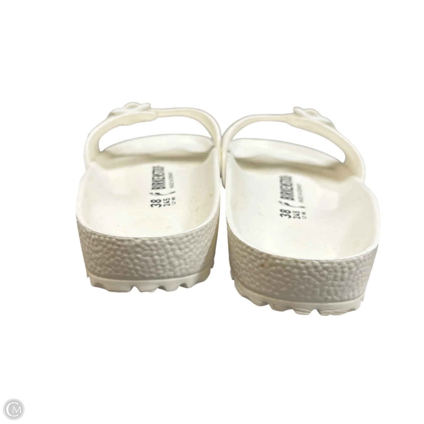 Sandals Flats By Birkenstock In White, Size: 7