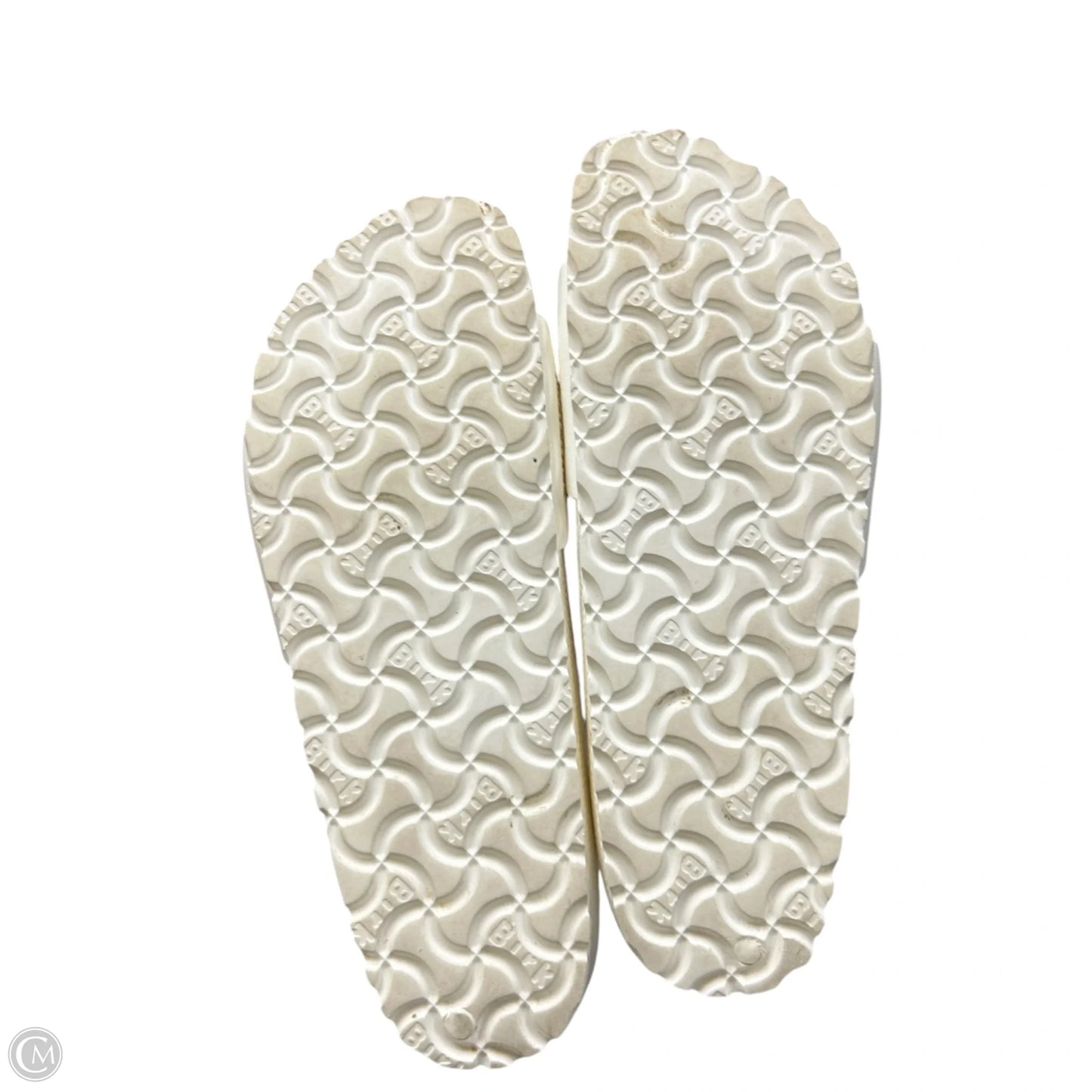 Sandals Flats By Birkenstock In White, Size: 7