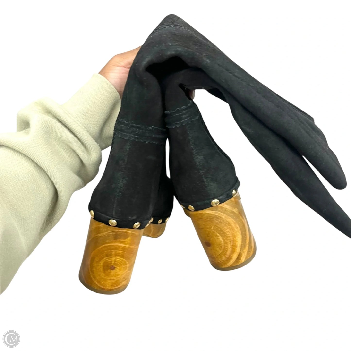 Boots Knee Heels By Matisse In Black & Tan, Size: 6