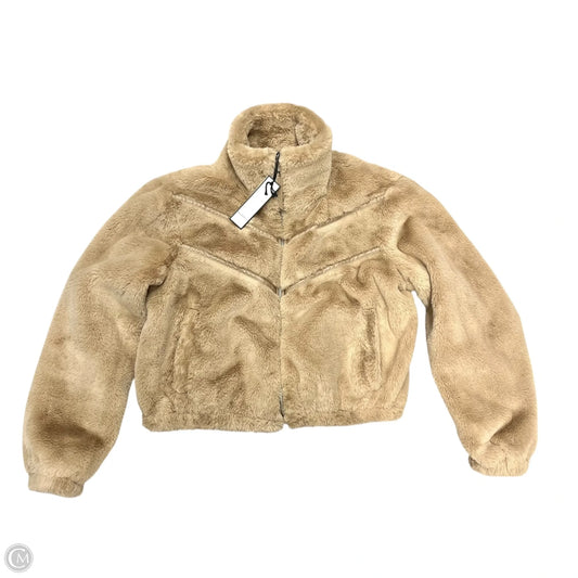 Jacket Faux Fur & Sherpa By Bagatelle In Brown, Size: L