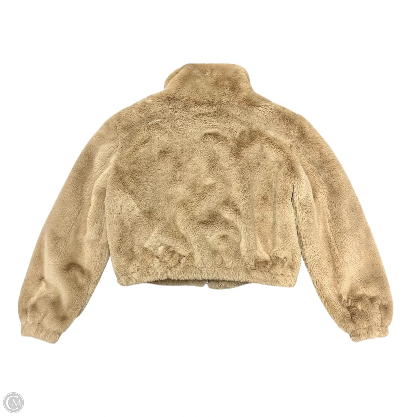 Jacket Faux Fur & Sherpa By Bagatelle In Brown, Size: L