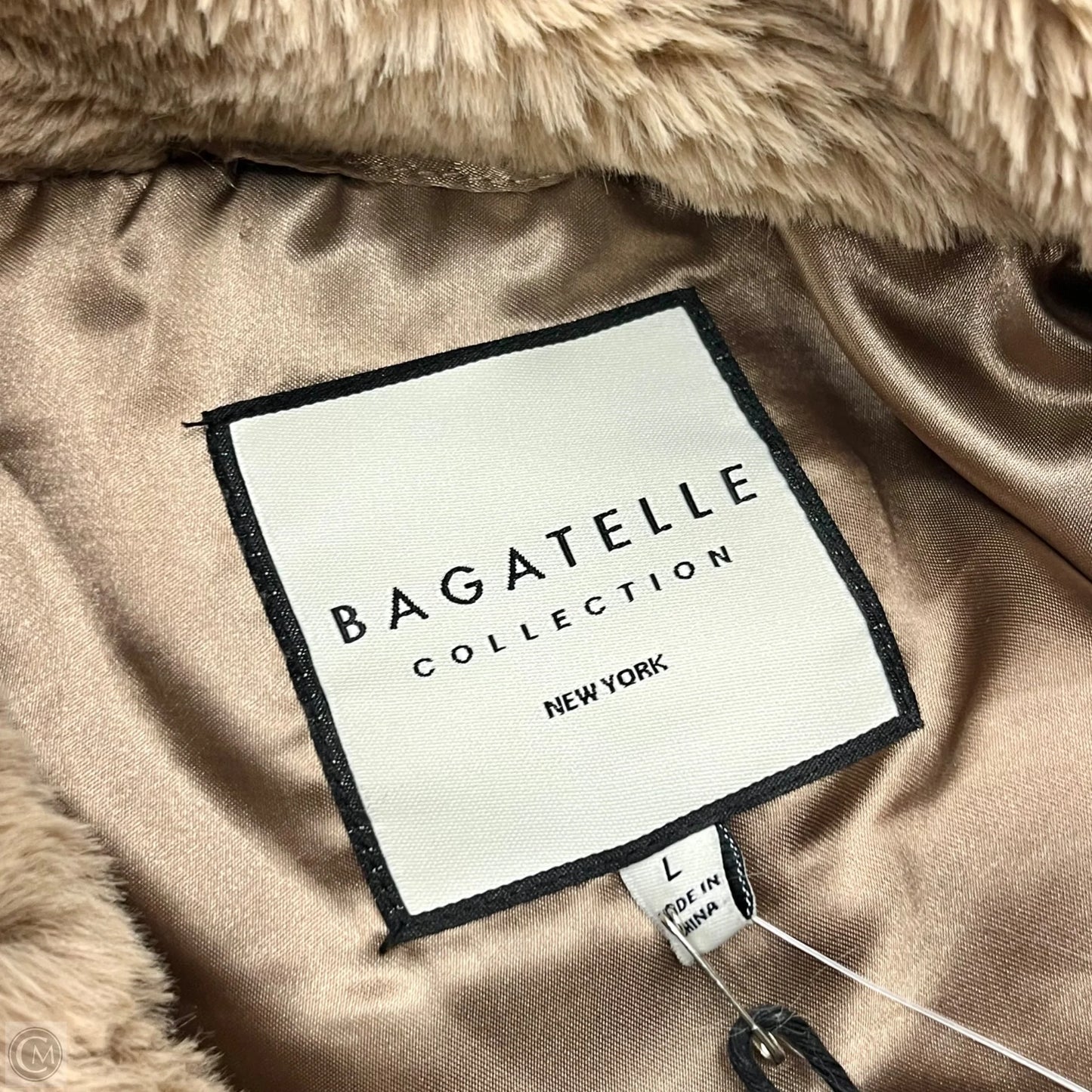 Jacket Faux Fur & Sherpa By Bagatelle In Brown, Size: L