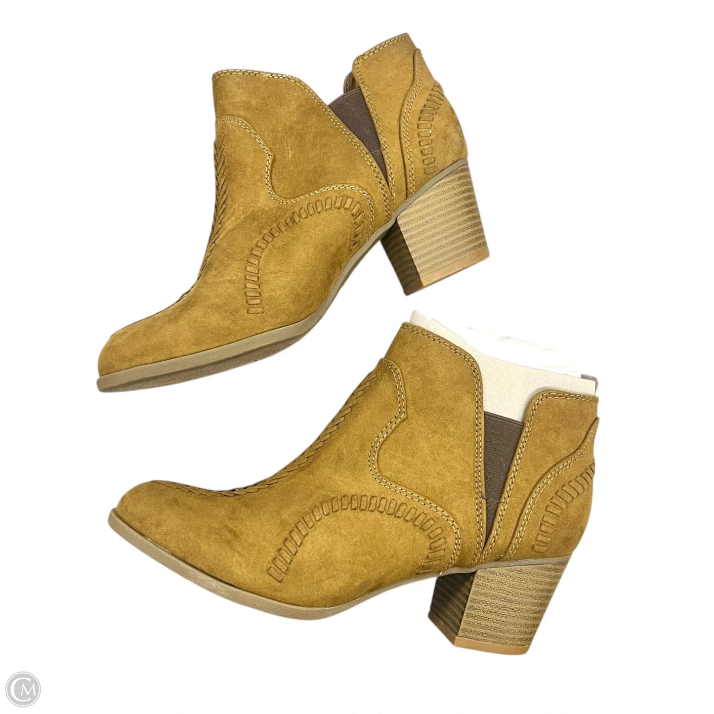 Boots Ankle Heels By Indigo Rd In Brown, Size: 8.5