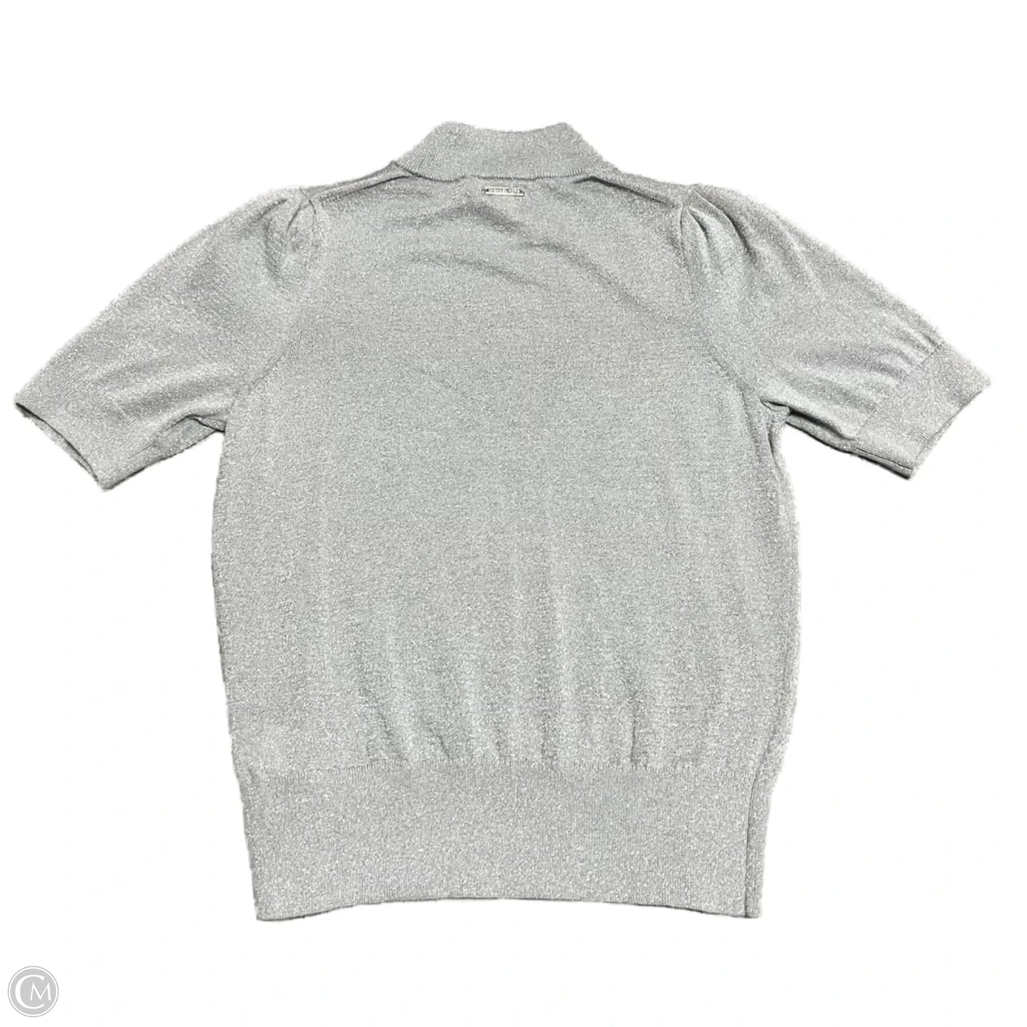 Top Short Sleeve By Michael By Michael Kors In Silver, Size: M