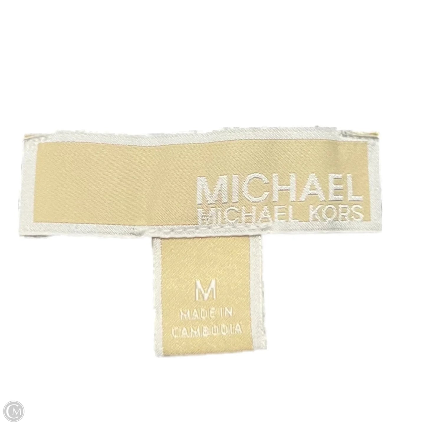 Top Short Sleeve By Michael By Michael Kors In Silver, Size: M