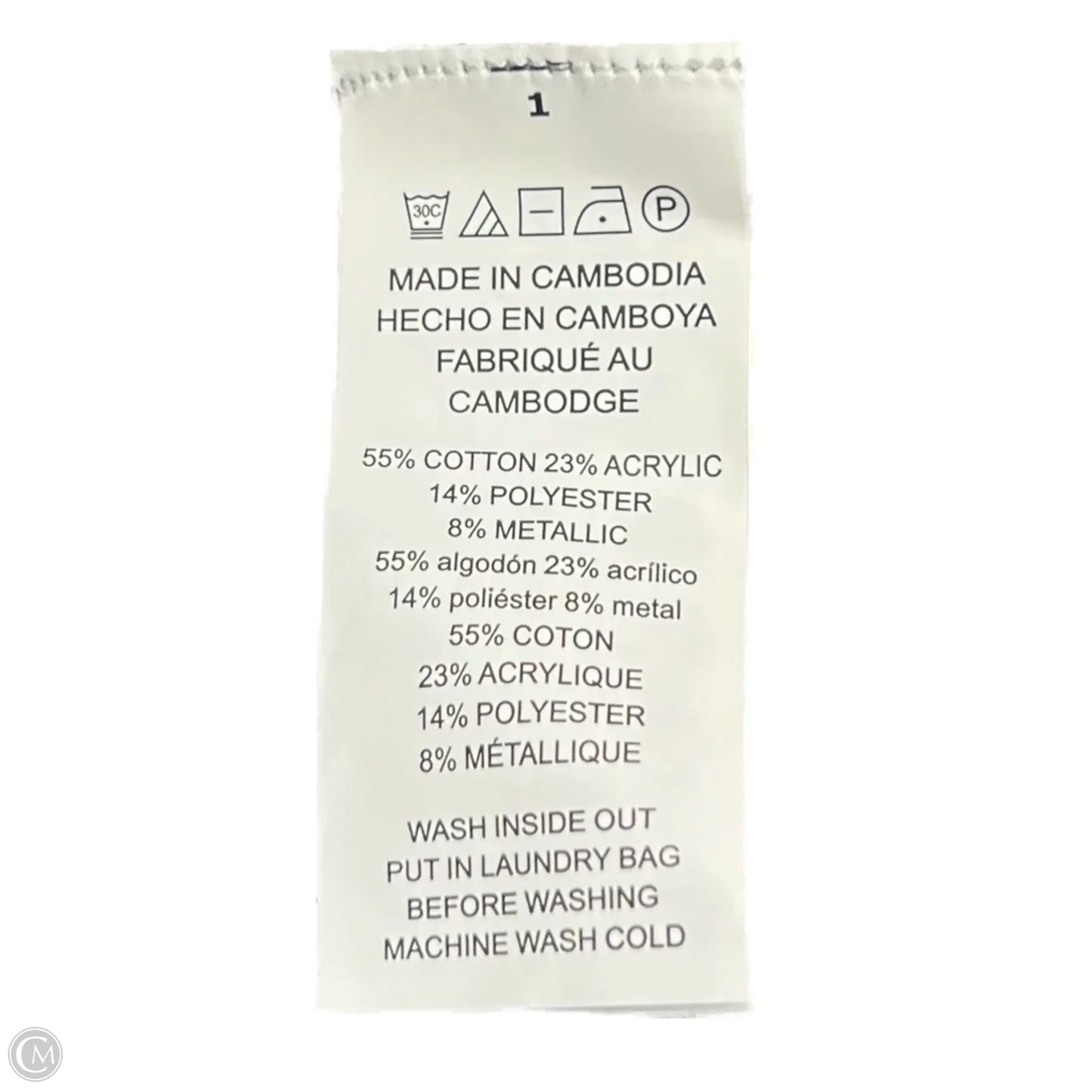 Top Short Sleeve By Michael By Michael Kors In Silver, Size: M