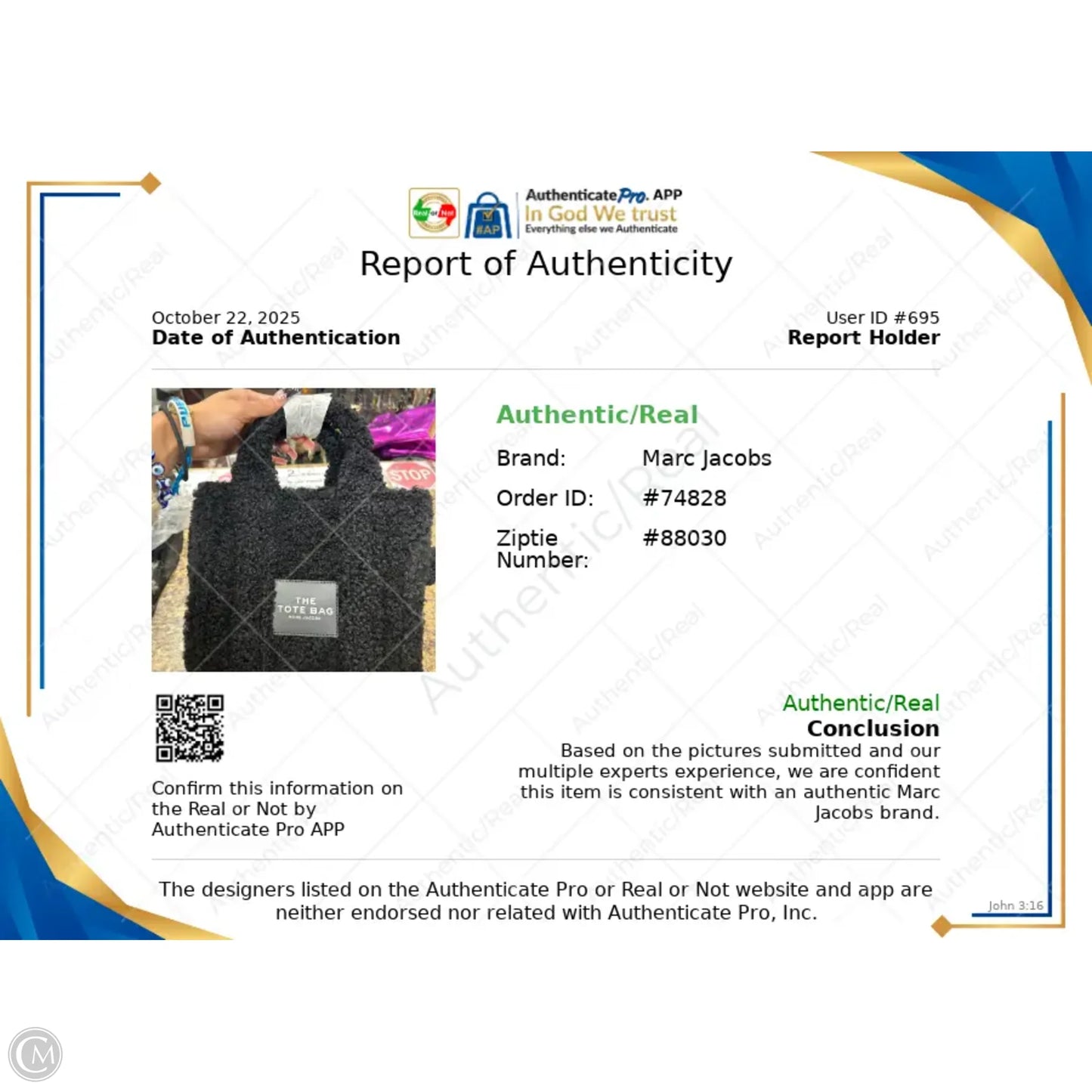 Tote Luxury Designer By Marc Jacobs, Size: Small