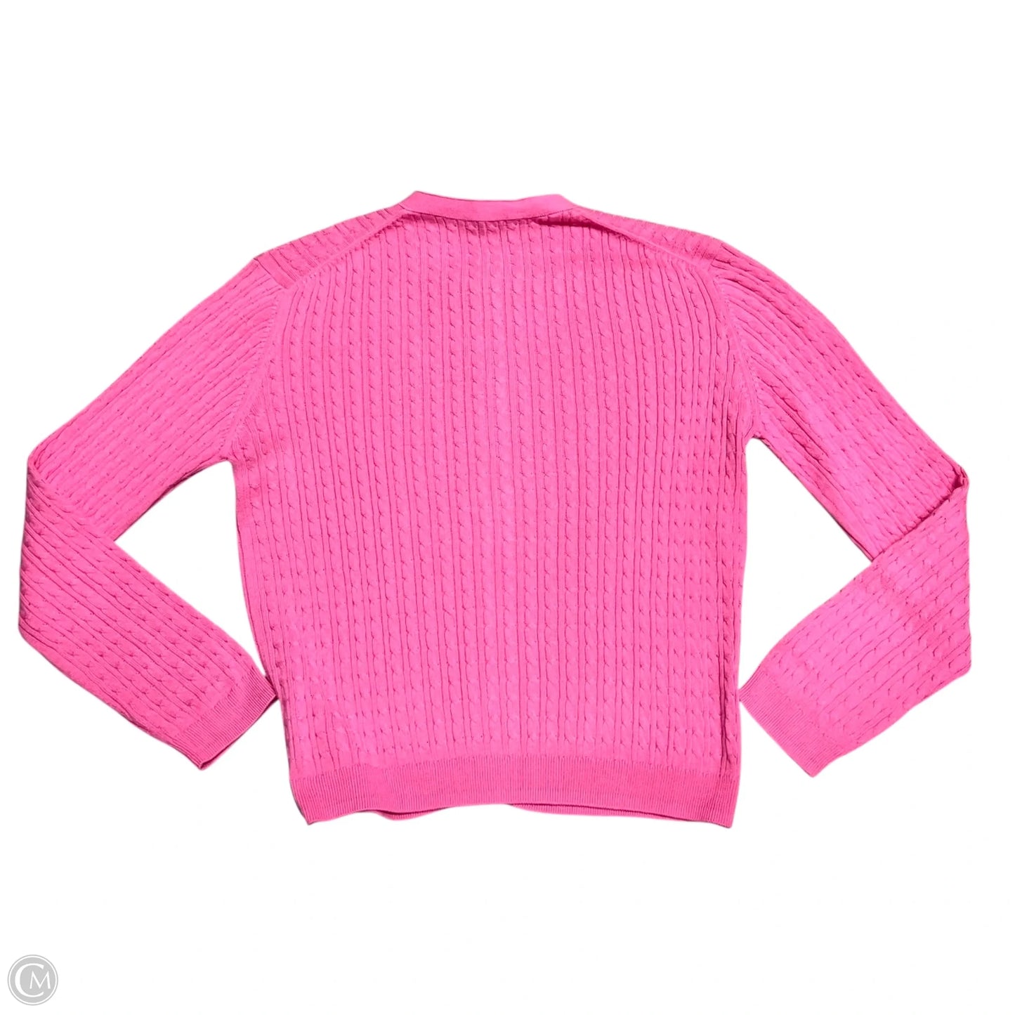 Sweater Cardigan By Cape Madras In Pink, Size: S