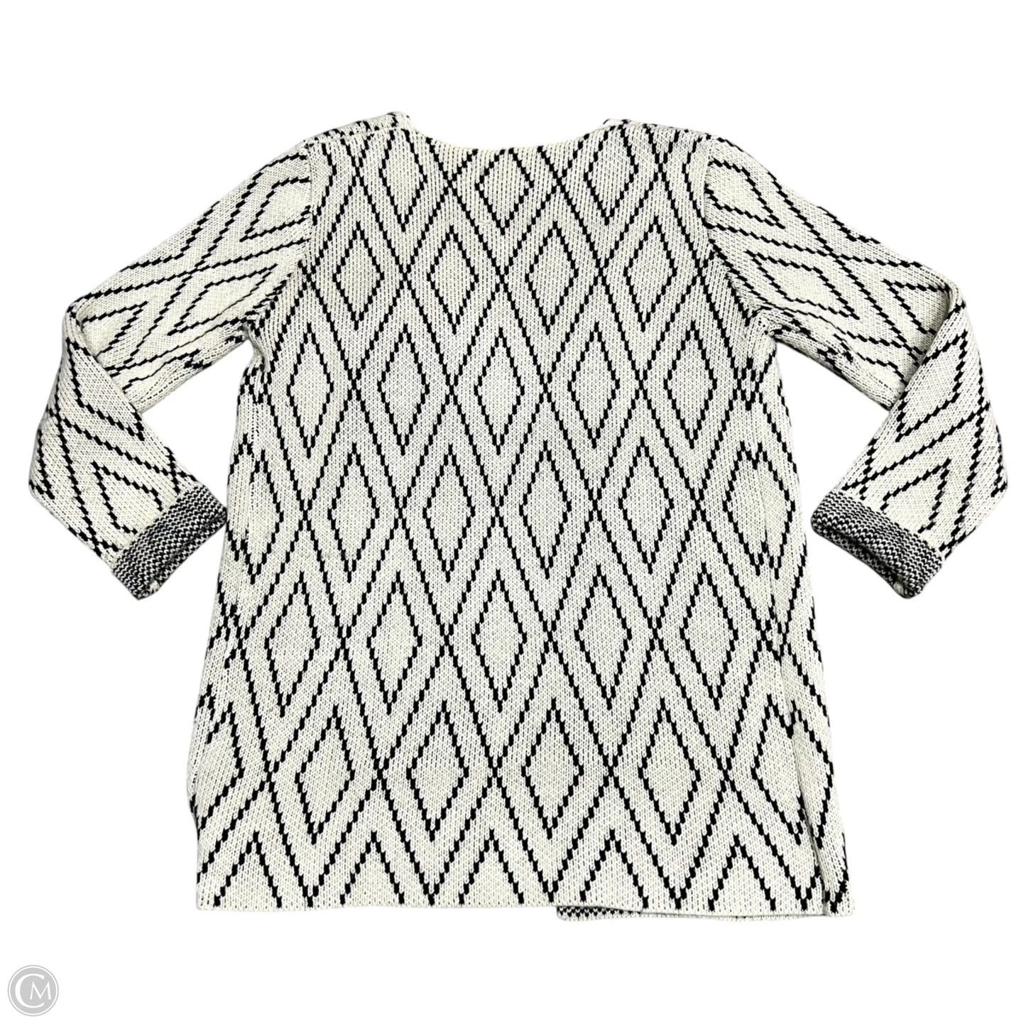 Cardigan By Oliver In Black & Cream, Size: S