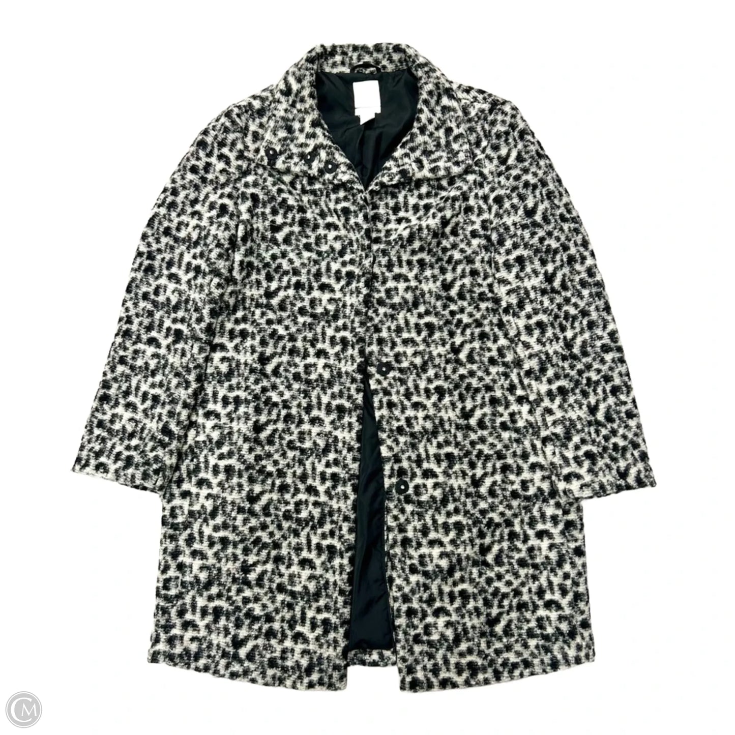 Coat Peacoat By H&m In Leopard Print, Size: M